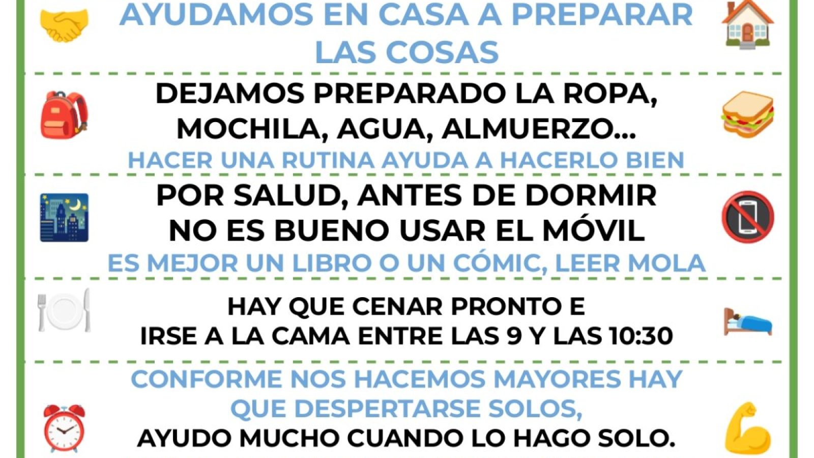 CONSEJOS PARA “LA CASA” QUE NOS AYUDAN A VENIR AL COLE TODOS LOS DÍAS_page-0001